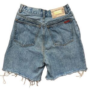 Vintage Lawman Shorts Juniors 9 Blue Cut Offs High Rise Western Wear Medium Wash